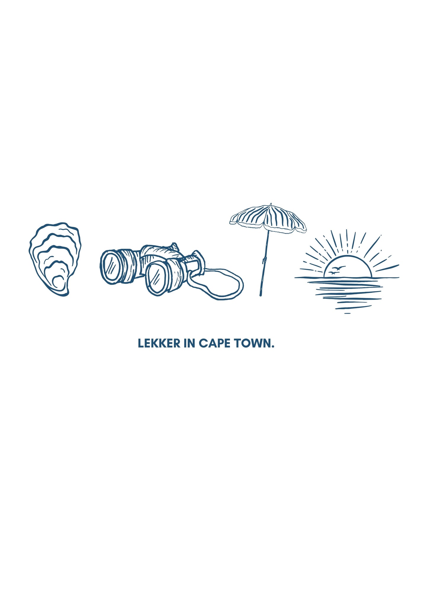 Lekker In Cape Town- Illustrated Tote Bag
