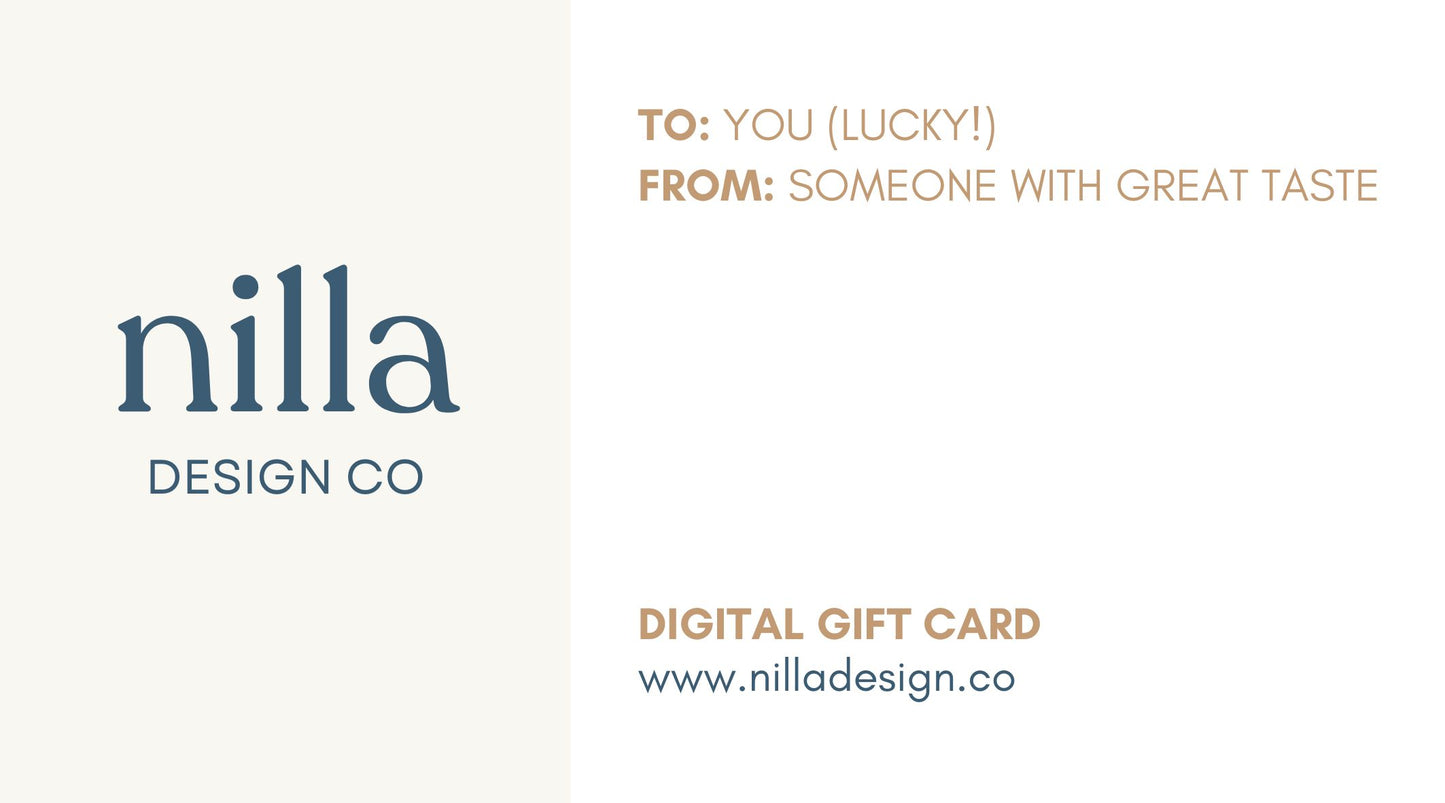 Nilla Design Co Digital Gift Card