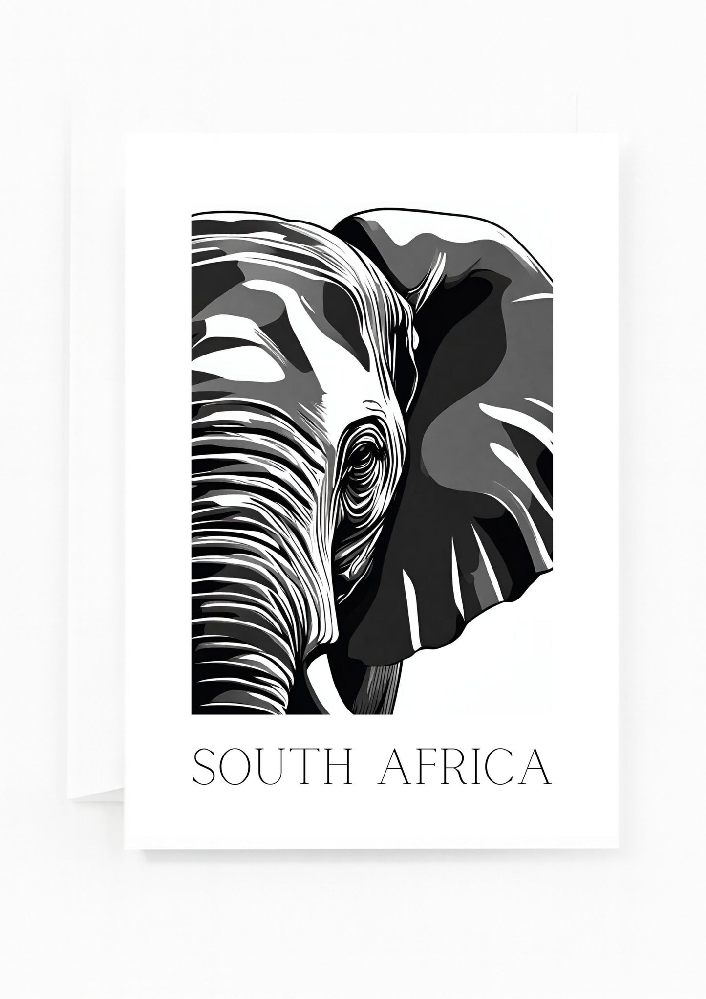African Elephant Greeting Card
