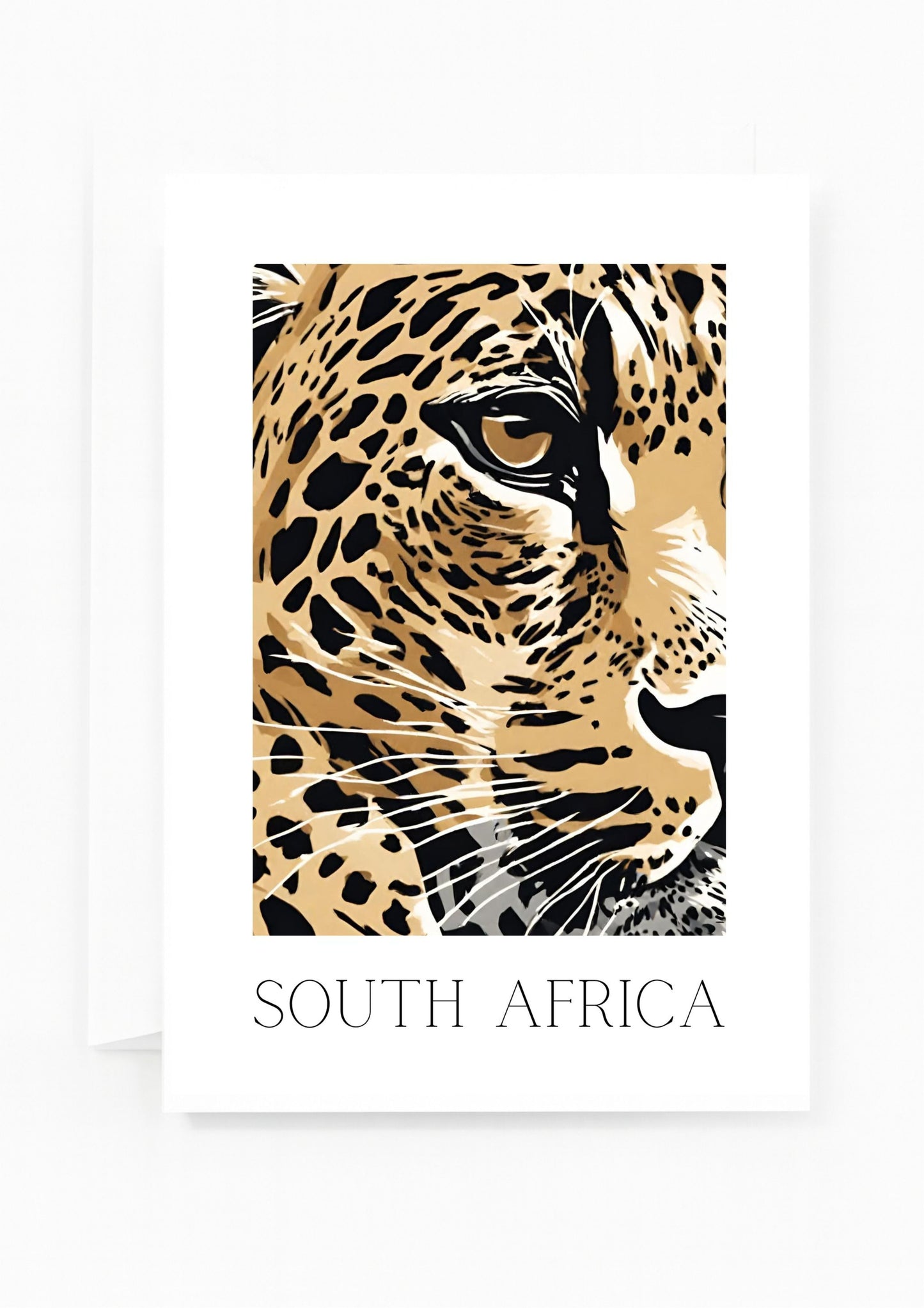 African Leopard Greeting Card
