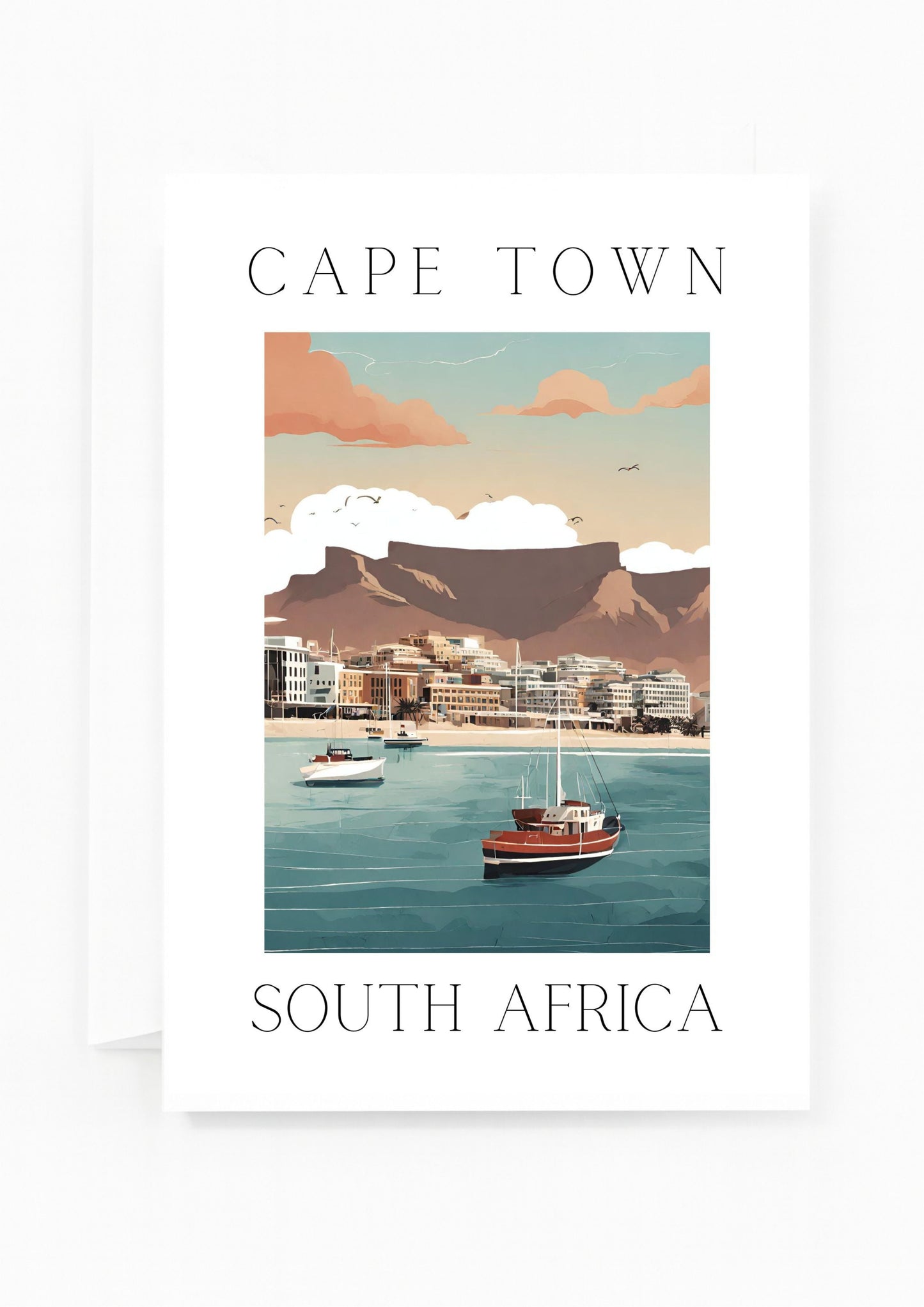 Cape Town Coast Greeting Card