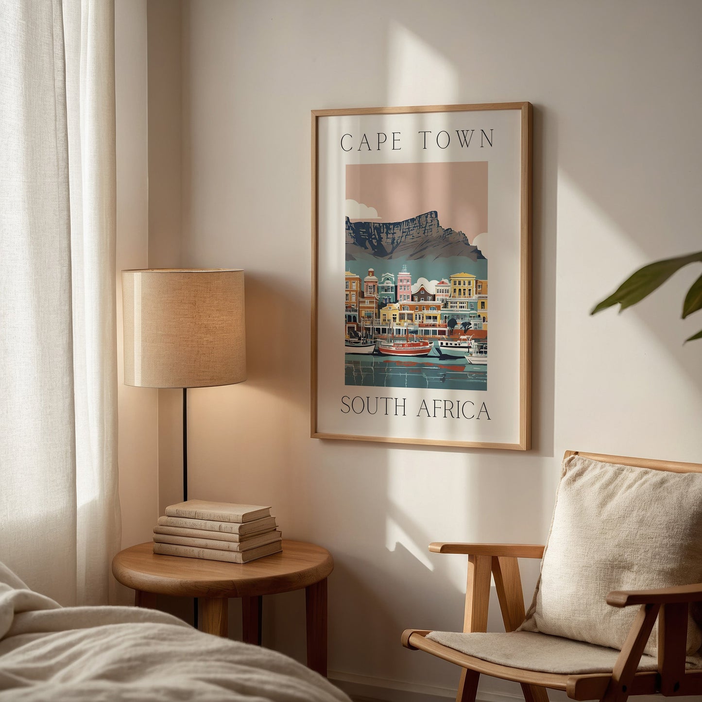 Cape Town Waterfront- Illustrated Art Print