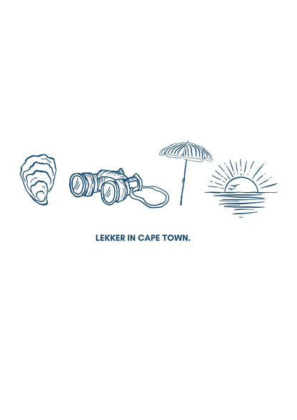 Lekker In Cape Town- Illustrated Tote Bag