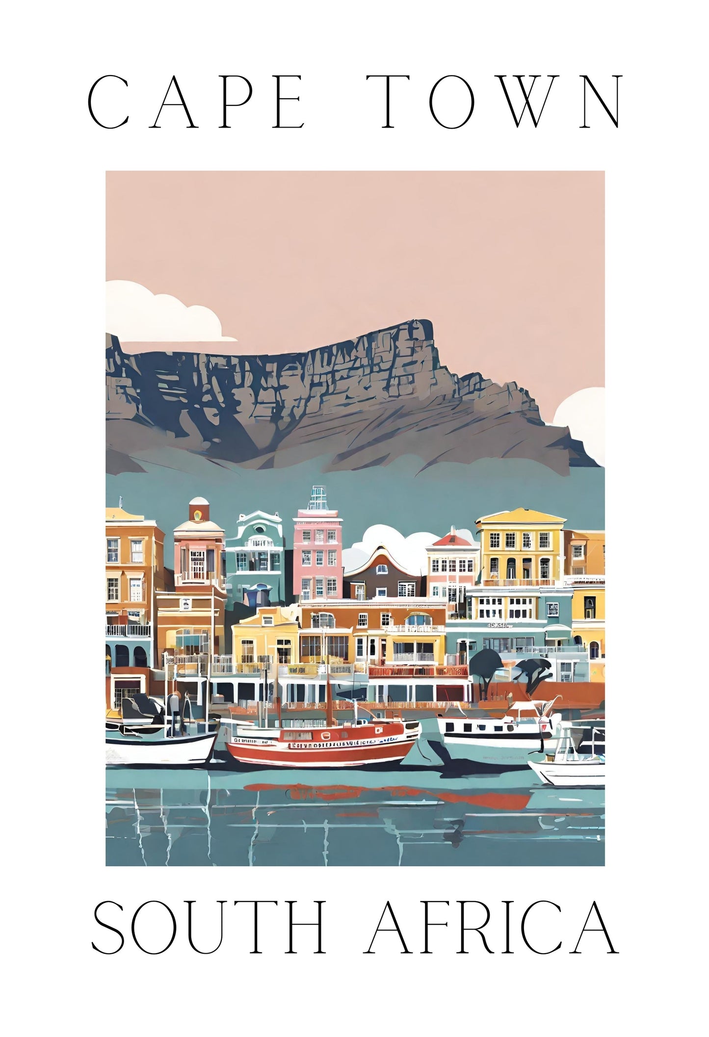 Cape Town Waterfront- Collectable Magnet