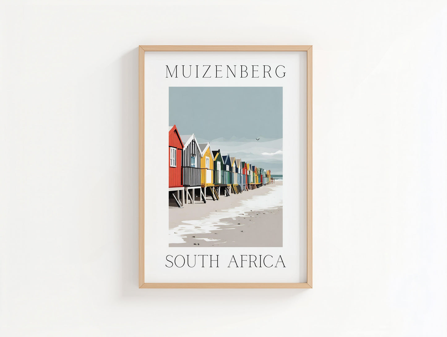 Muizenberg- Illustrated Art Print