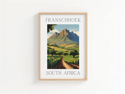 Franschhoek- Illustrated Art Print