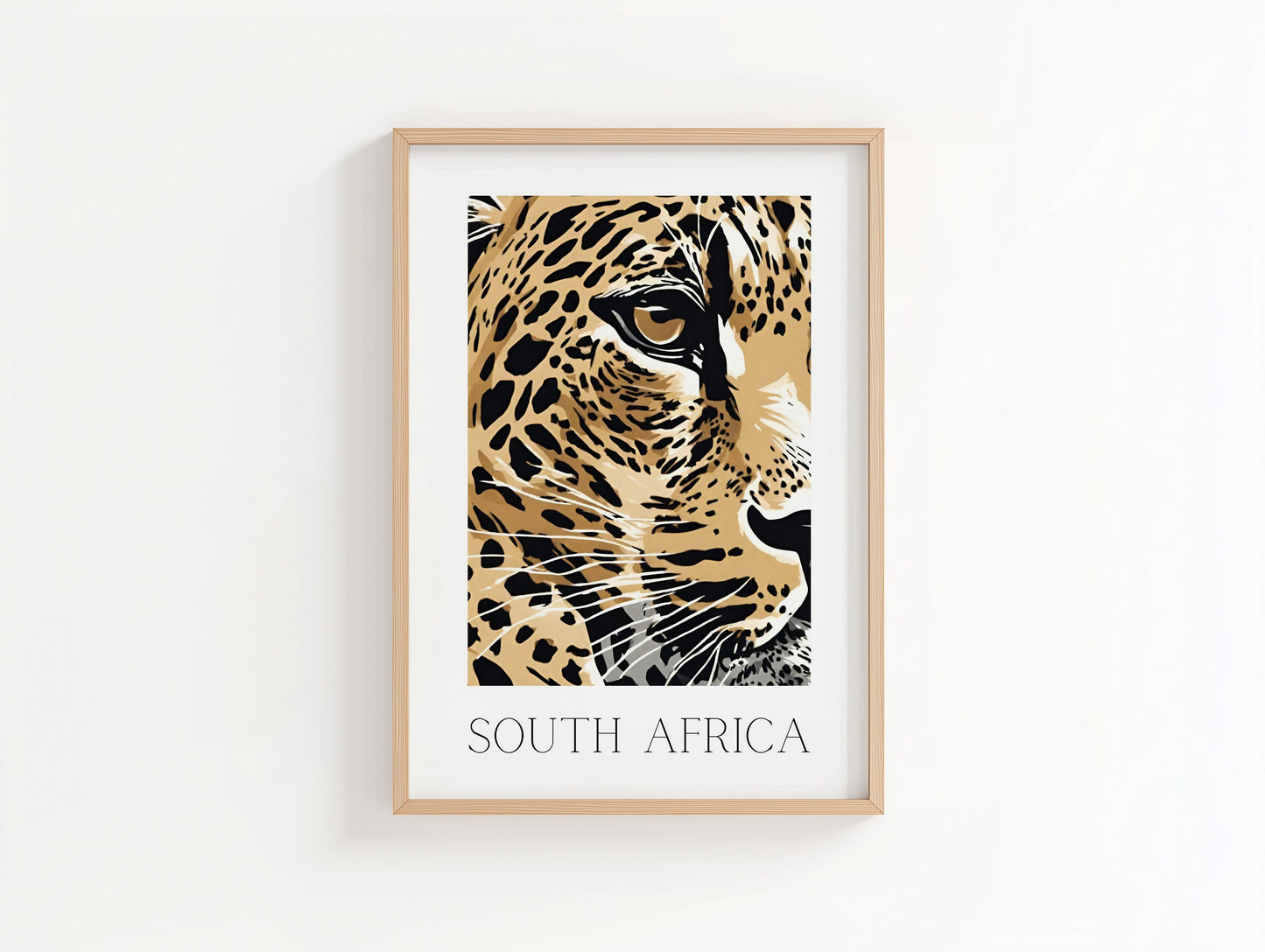 African Leopard- Illustrated Art Print