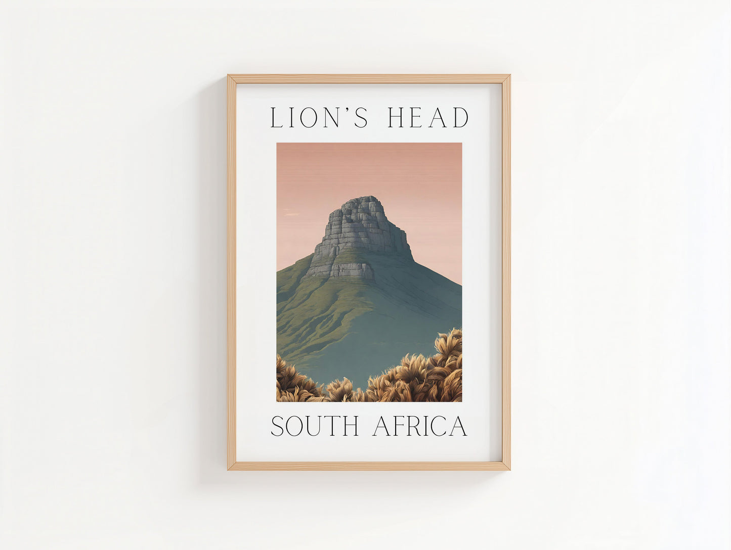 Lion's Head- Illustrated Art Print