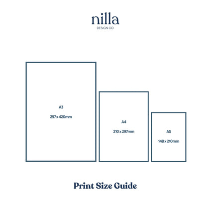 Protea Flower- Illustrated Art Print