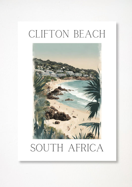 Clifton Rocks- Illustrated Art Print