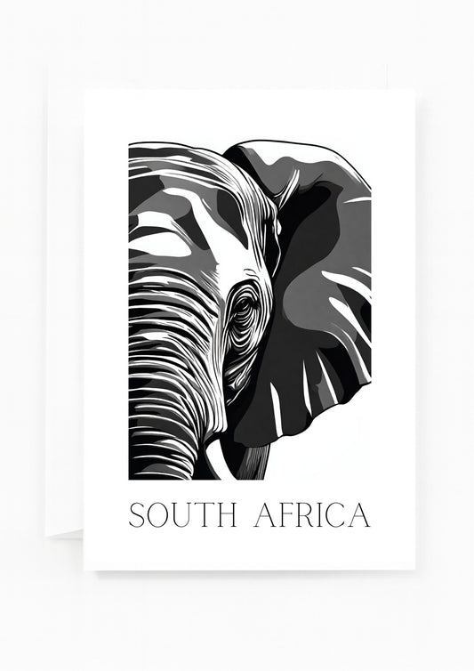 African Elephant Greeting Card