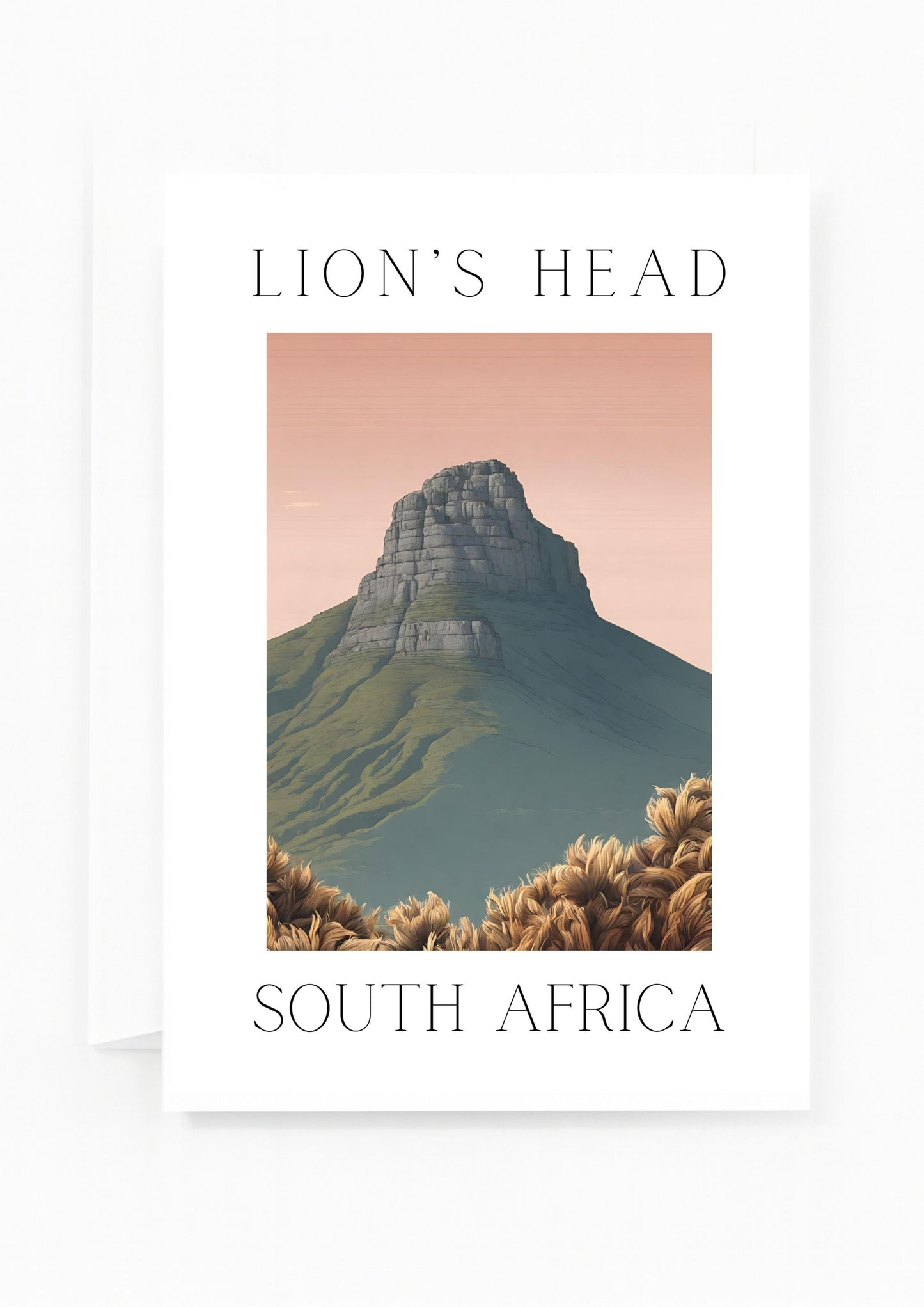 Lions Head Greeting Card