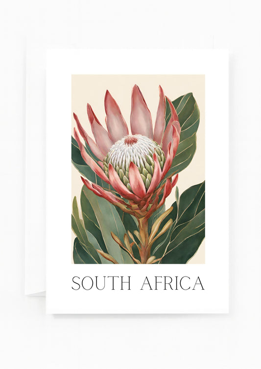 Protea Flower Greeting Card