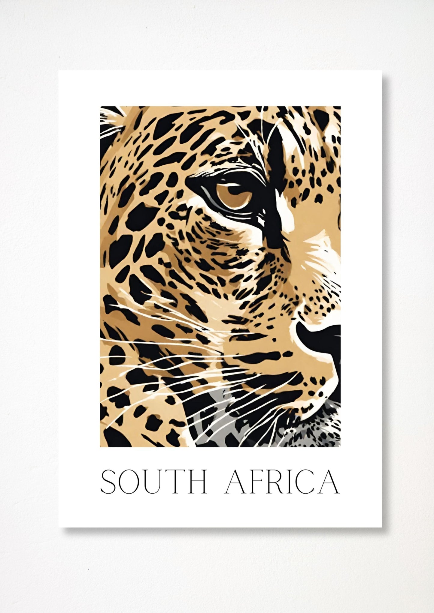 African Leopard- Illustrated Art Print