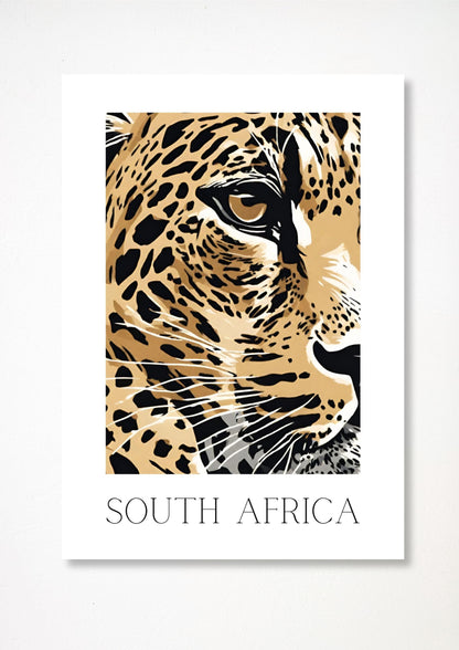 African Leopard- Illustrated Art Print