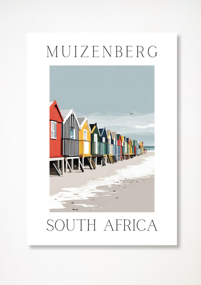 Muizenberg- Illustrated Art Print