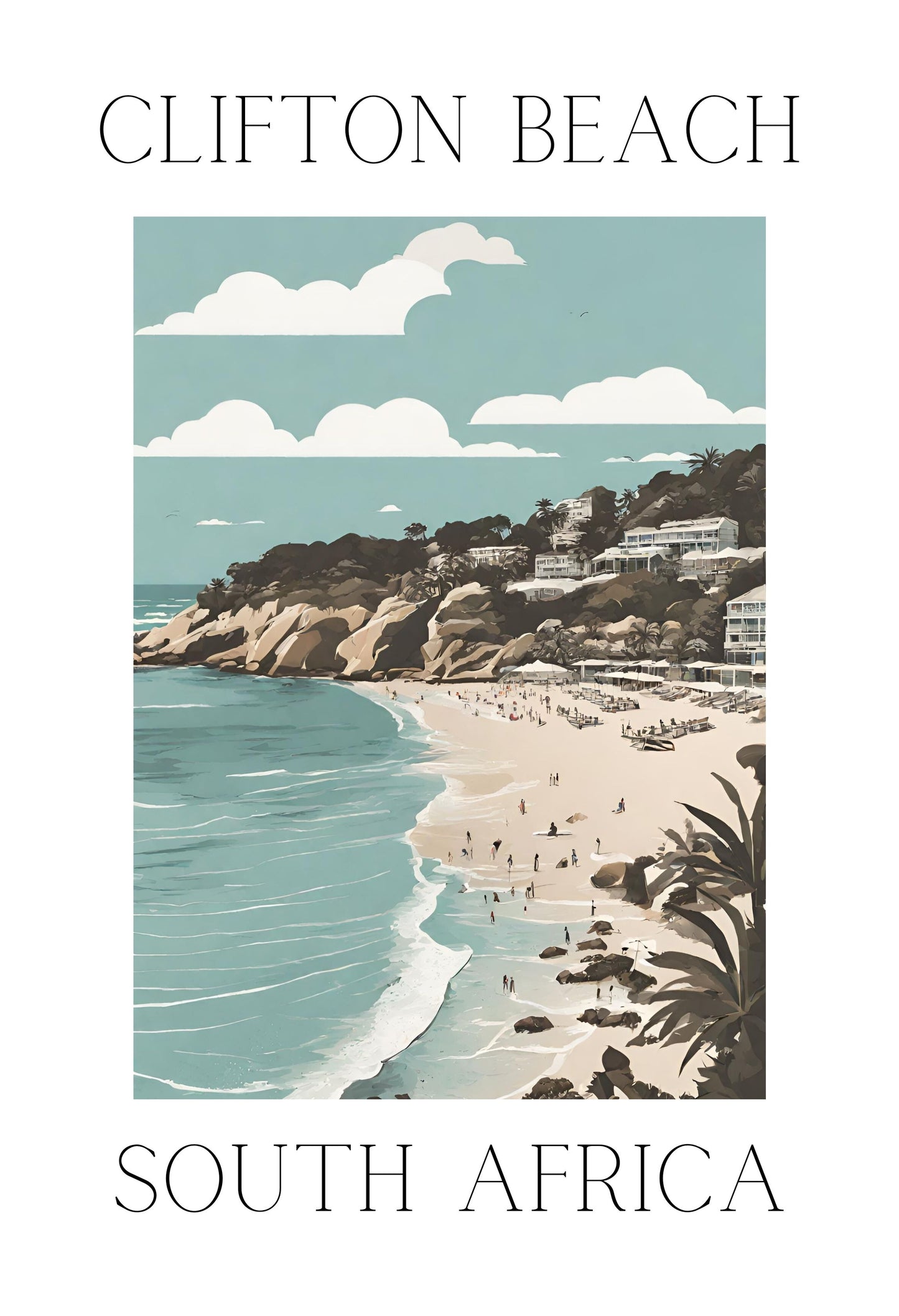 Clifton Beach - Collectable Magnet