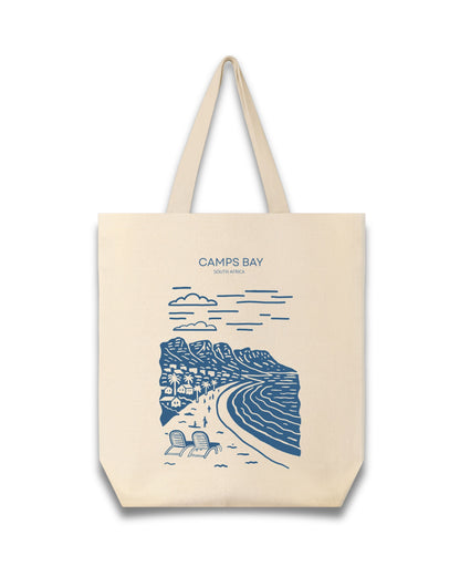 Camps Bay Beach- Illustrated Tote Bag