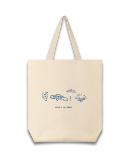 Lekker In Cape Town- Illustrated Tote Bag