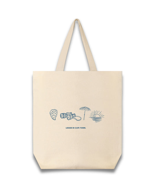 Lekker In Cape Town- Illustrated Tote Bag